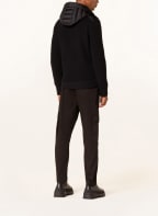 MONCLER Cardigan HYBRID in mixed materials, Color: BLACK (Image 1)