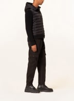 MONCLER Cardigan HYBRID in mixed materials, Color: BLACK (Image 1)