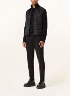 MONCLER Cardigan HYBRID in mixed materials, Color: BLACK (Image 1)