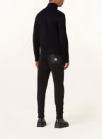 MONCLER Cardigan HYBRID in mixed materials, Color: BLACK (Image 1)
