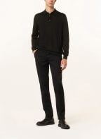 STROKESMAN'S Strick-Poloshirt aus Merinowolle , Farbe: SCHWARZ (Bild 1)