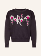 ISABEL MARANT Sweater ARCHIE, Color: BLACK/ LIGHT GRAY/ FUCHSIA (Image 1)