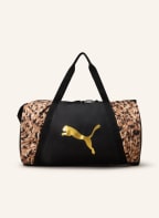 PUMA Gym bag ESSENTIAL, Color: BLACK/ LIGHT YELLOW/ LIGHT BROWN (Image 1)