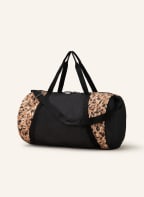 PUMA Gym bag ESSENTIAL, Color: BLACK/ LIGHT YELLOW/ LIGHT BROWN (Image 1)