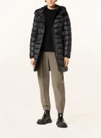 MONCLER Down jacket HERMINE with removable hood, Color: BLACK (Image 1)
