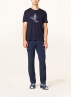 icebreaker T-Shirt TECH LITE II aus Merinowolle, Farbe: DUNKELBLAU/ WEISS (Bild 1)