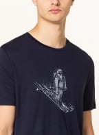 icebreaker T-Shirt TECH LITE II aus Merinowolle, Farbe: DUNKELBLAU/ WEISS (Bild 1)