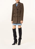 ISABEL MARANT Pea coat EZILEA, Color: BROWN/ DARK BROWN (Image 1)