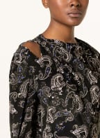 ISABEL MARANT Silk dress TOSCA, Color: BLACK/ CREAM/ BLUE (Image 1)