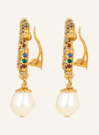 DOLCE & GABBANA Ohrclips, Farbe: GOLD/ WEISS/ DUNKELROT (Bild 1)