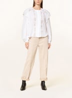 ISABEL MARANT ÉTOILE Bluse GEORGINA mit Spitze und Volants, Farbe: WEISS (Bild 1)