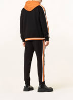 MCM Sweat jacket with tuxedo stripes, Color: BLACK (Image 1)