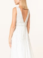 ADRIANNA PAPELL Abendkleid mit Schmucksteinen und Pailletten, Farbe: ECRU (Bild 1)