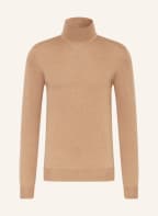J.LINDEBERG Turtleneck sweater in merino wool, Color: CAMEL (Image 1)