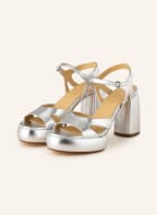 Aeyde Platform sandals ELEKTRA, Color: SILVER (Image 1)
