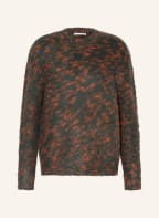 Acne Studios Sweater, Color: DARK GREEN/ ORANGE (Image 1)