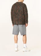 Acne Studios Sweater, Color: DARK GREEN/ ORANGE (Image 1)