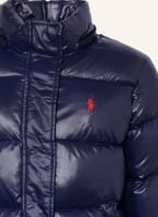 POLO RALPH LAUREN Daunenjacke mit abnehmbarer Kapuze, Farbe: DUNKELBLAU (Bild 1)