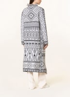 MARC CAIN Knit cardigan with glitter thread, Color: WHITE/ BLACK (Image 1)