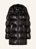 DOLCE & GABBANA Oversized-Steppjacke mit abnehmbarer Kapuze , Farbe: SCHWARZ (Bild 1)