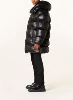 DOLCE & GABBANA Oversized-Steppjacke mit abnehmbarer Kapuze , Farbe: SCHWARZ (Bild 1)