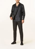 FENDI Resorthemd Comfort Fit aus Seide, Farbe: SCHWARZ/ DUNKELGRÜN (Bild 1)