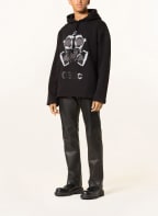 032c Oversized hoodie , Color: BLACK (Image 1)