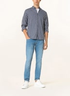OLYMP Hemd Level Five body fit, Farbe: DUNKELBLAU/ HELLGRAU/ WEISS (Bild 1)