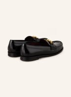 VALENTINO GARAVANI Penny loafers VLOGO CHAIN, Color: BLACK (Image 1)