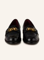 VALENTINO GARAVANI Penny loafers VLOGO CHAIN, Color: BLACK (Image 1)