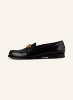 VALENTINO GARAVANI Penny loafers VLOGO CHAIN, Color: BLACK (Image 1)