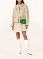 VALENTINO Boxy jacket with decorative gems and glitter thread, Color: ECRU/ GOLD (Image 1)