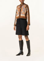 VALENTINO Cardigan with glitter thread, Color: BLACK/ COGNAC/ GOLD (Image 1)