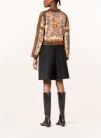 VALENTINO Cardigan with glitter thread, Color: BLACK/ COGNAC/ GOLD (Image 1)