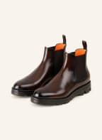 Santoni Chelsea boots, Color: DARK BROWN (Image 1)
