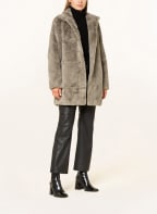 RINO & PELLE Teddyfell-Mantel NONNA, Farbe: TAUPE (Bild 1)