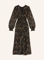 Lala Berlin Kleid DOLLINA mit Seide, Farbe: SCHWARZ/ BEIGE/ LILA (Bild 1)