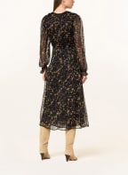 Lala Berlin Kleid DOLLINA mit Seide, Farbe: SCHWARZ/ BEIGE/ LILA (Bild 1)