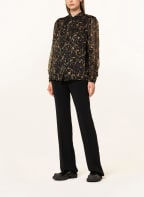 Lala Berlin Hemdbluse BADIA mit Seide, Farbe: SCHWARZ/ BEIGE/ LILA (Bild 1)