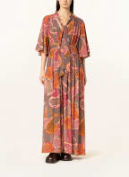 SLY 010 Schluppenkleid REYNA, Farbe: ORANGE/ TAUPE/ FUCHSIA (Bild 1)