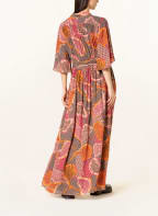 SLY 010 Schluppenkleid REYNA, Farbe: ORANGE/ TAUPE/ FUCHSIA (Bild 1)
