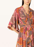 SLY 010 Schluppenkleid REYNA, Farbe: ORANGE/ TAUPE/ FUCHSIA (Bild 1)