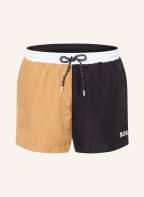 BOSS Badeshorts BORO, Farbe: SCHWARZ/ BRAUN/ WEISS (Bild 1)