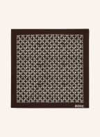 BOSS Einstecktuch, Farbe: DUNKELBRAUN/ KHAKI/ CREME (Bild 1)