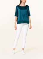 (THE MERCER) N.Y. Blusenshirt aus Seide, Farbe: PETROL (Bild 1)