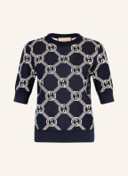 GUCCI Kurzarm-Pullover, Farbe: DUNKELBLAU (Bild 1)