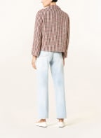 GUCCI Tweed-Jacke mit Glitzergarn, Farbe: BEIGE/ DUNKELBLAU/ ROT (Bild 1)