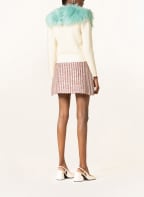 GUCCI Tweed-Rock SYLVIE mit Glitzergarn , Farbe: 9376 Ivory/Red/MC (Bild 1)