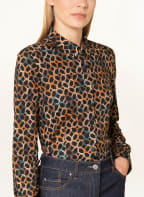 DESOTO Hemdbluse PIA aus Jersey, Farbe: SCHWARZ/ DUNKELBLAU/ BRAUN (Bild 1)