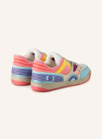 GUCCI Sneaker BASKET, Farbe: CREME/ HELLBLAU/ GELB (Bild 1)